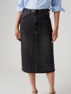 High Rise Slit Skirt